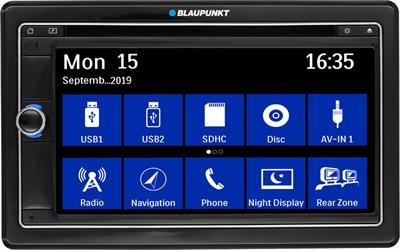 Centro Multimedia 2 DIN 6,8 Bluetooth USB Navigation Ready