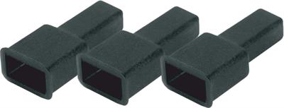 Coprifaston in PVC 6,3 mm colore nero cf 100 pz
