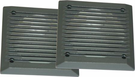 Griglie quadrate in ABS diametro 100 mm colore GRIGIO
