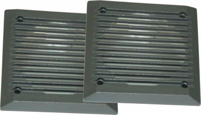 Griglie quadrate in ABS diametro 100 mm colore GRIGIO