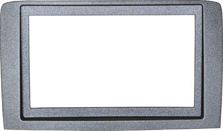 Masch. autoradio 2 ISO Cornice Euro LANCIA Musa 2009-> Silver