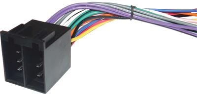 Connettore ISO Multimarca Universale Femmina->fili spellati