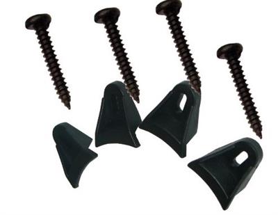 Kit clip con viti per fissaggio griglia in rete