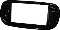 Masch. autoradio 2 DIN FIAT 500 '08->'15 Ric. NERO LUCIDO