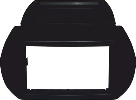 Mascherina autoradio 2 DIN FIAT Qubo-Fiorino dal 2009--> NERO