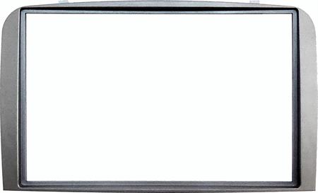 Mascherina autoradio 2 ISO NO Cornice ALFA ROMEO 147 Silver