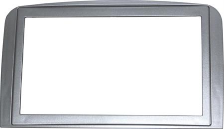Masch. autoradio 2 ISO Cornice Euro ALFA ROMEO 147 Silver