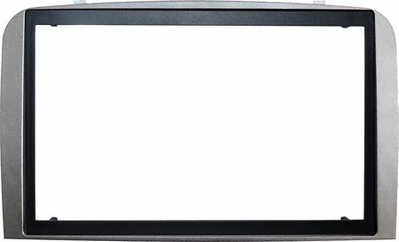 Masch. autoradio 2 ISO Cornice Cina ALFA ROMEO 147 Silver