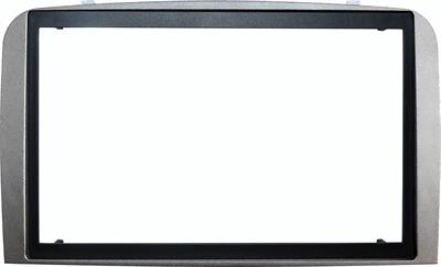 Masch. autoradio 2 ISO Cornice Cina ALFA ROMEO 147 Silver