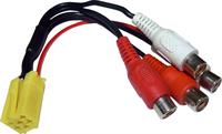 Cavo AUX-IN BLAUPUNKT connettore GIALLO RCA 4 ch + consenso