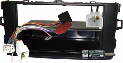 KIT Masch. autoradio 1 DIN+acc TOYOTA Auris dal 2007-> Nero