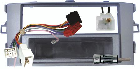 KIT Masch. autoradio 1 DIN+acc TOYOTA Auris dal 2007-> Silver