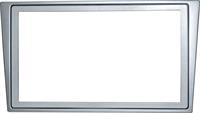 Mascherina autoradio 2 DIN OPEL Agila fino->2004 SILVER