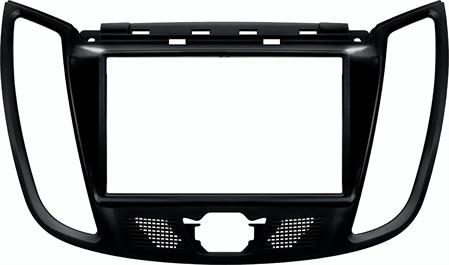 Kit montaggio 2 DIN FORD C-Max 2010->2017 NERO OPACO