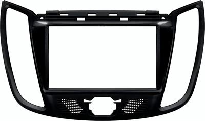 Kit montaggio 2 DIN FORD C-Max 2010->2017 NERO OPACO
