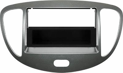 Mascherina autoradio 1 DIN HYUNDAI i10 fino al 2014 SILVER