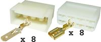 Kit blocchetti 8 vie maschio-femmina connessione volante
