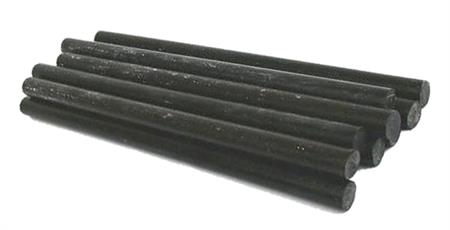 Confezione cartucce di silicone a caldo NERO 12mm 5 pz