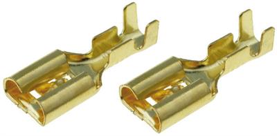Faston femmina c/dentino ritenuta 6,3 mm busta 50 pz