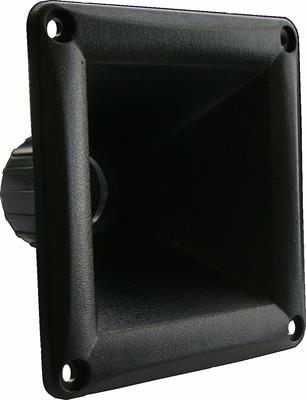 Tromba in ABS 115x115 mm con attacco filettato 1 pollice