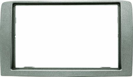 Mascherina autoradio 2 ISO NO Cornice LANCIA Musa 2009-> Silver