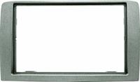 Mascherina autoradio 2 ISO NO Cornice LANCIA Musa 2009-> Silver