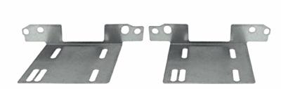 Coppia staffe metalliche per 2 DIN FIAT 500 L dal 2012->2017
