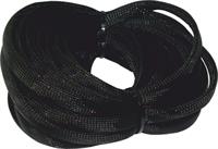 Guaina trecciata poliestere nera 15mm std 30mm max