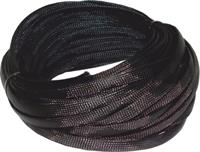 Guaina trecciata poliestere nera 10mm std 20mm max