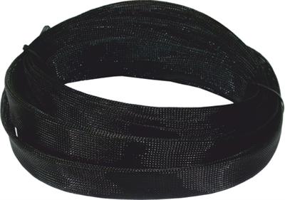 Guaina trecciata poliestere nera 40mm std 80mm max