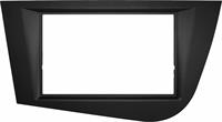 Mascherina autoradio 2 ISO NO Cornice SEAT Leon'05->'12 Nera