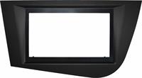 Masch. autoradio 2 ISO Cornice Euro SEAT Leon dal 2005-> Nera