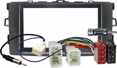KIT Masch. radio 2 DIN+acc Corn Euro TOYOTA Auris dal'07 Grigio
