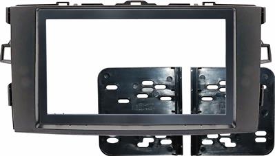 Kit montaggio 2 DIN Corn Euro TOYOTA Auris dal 2007--> Grigio