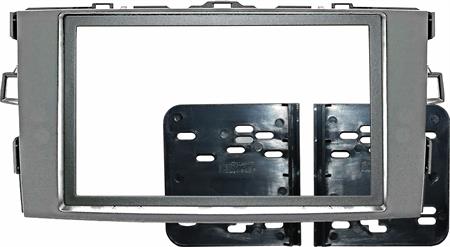 Kit montaggio 2 DIN Corn Euro TOYOTA Auris dal 2007--> Silver