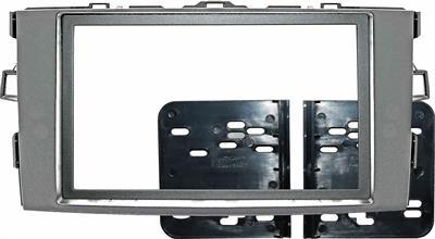 Kit montaggio 2 DIN Corn Euro TOYOTA Auris dal 2007--> Silver