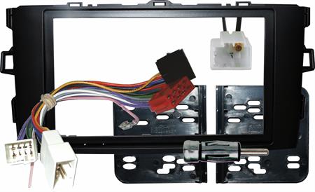 Kit mont. radio 2 DIN+acc Euro TOYOTA Auris dal 2007-> Nero