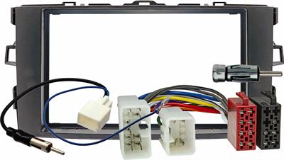 KIT Masch. radio 2 DIN+acc Cornice Cina TOYOTA Auris'07-> Grigio