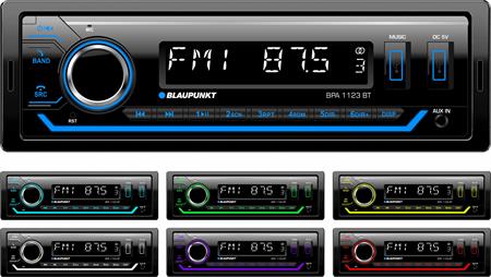Autoradio mechless 1 din con Bluetooth ed RDS USB 4x50 watt