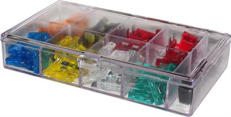 Fusibile a Lama Std assortimento 80 pezzi in box trasparente