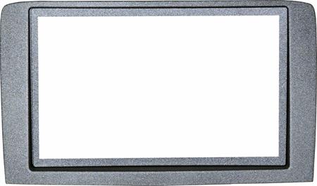 Masch. autoradio 2 ISO Cornice Cina LANCIA Musa 2009-> Silver
