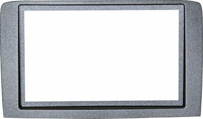 Masch. autoradio 2 ISO Cornice Cina LANCIA Musa 2009-> Silver