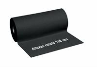 Moquette adesivizzata altezza 140 cm colore NERO taglio 7 mt