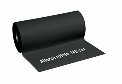 Moquette adesivizzata altezza 140 cm colore NERO taglio 7 mt